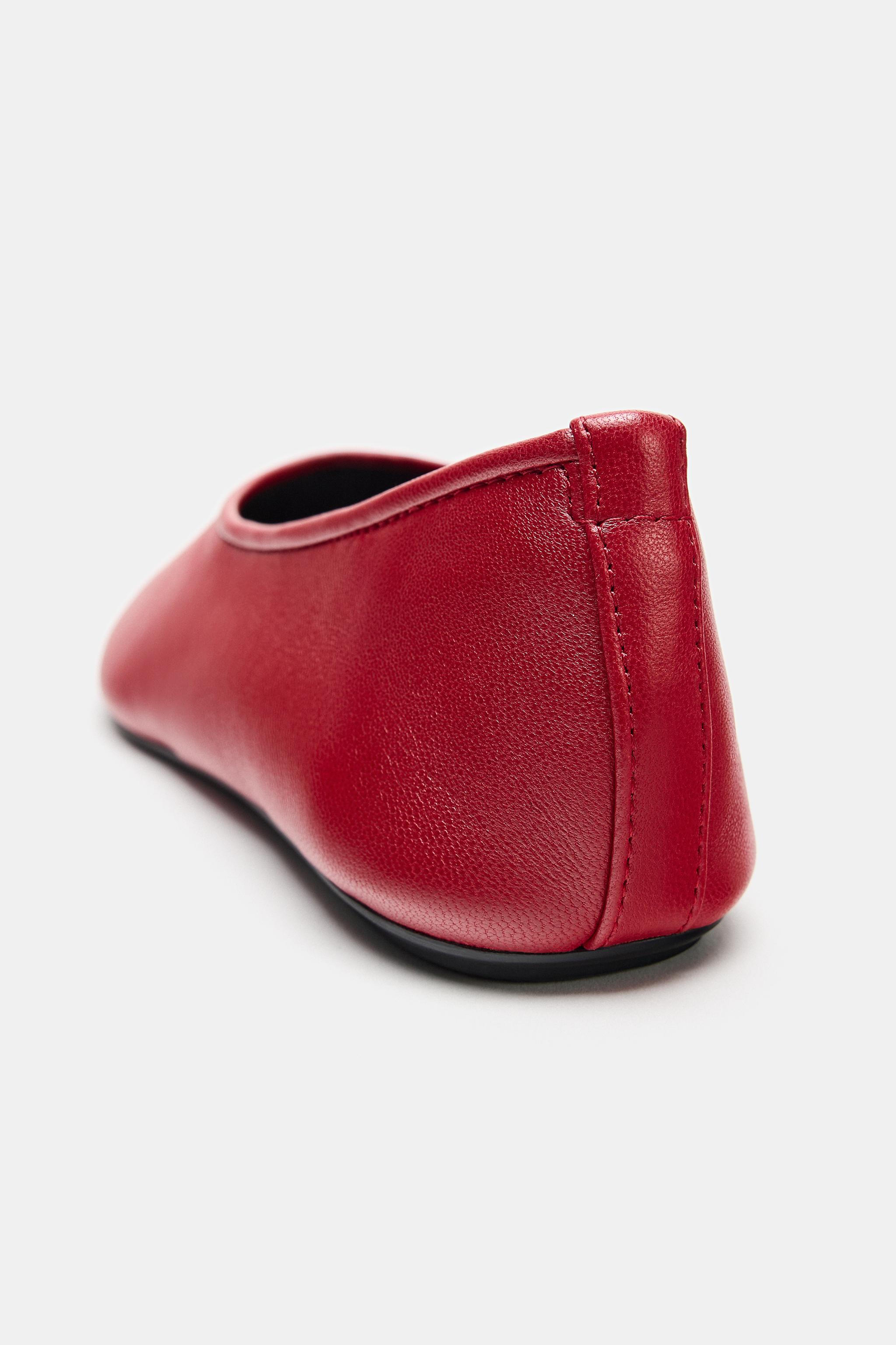 LEATHER BALLET FLATS