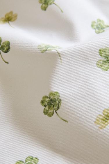 SET DE TABLE ENDUIT TRÈFLE - Vert de Zara - Image 3