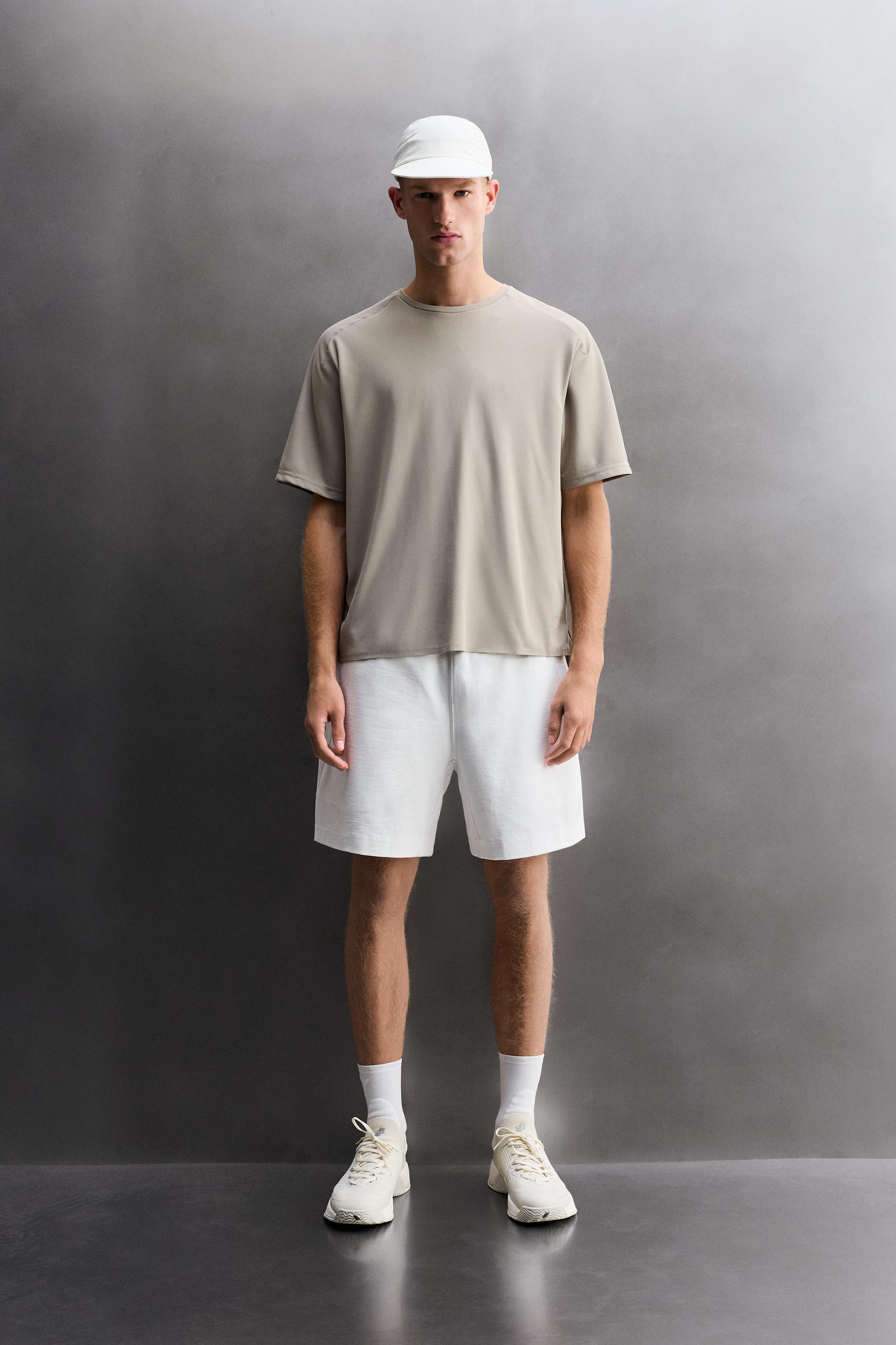 Мужские футболки Zara TECHNICAL PIQUÉ TEXTURE T-SHIRT