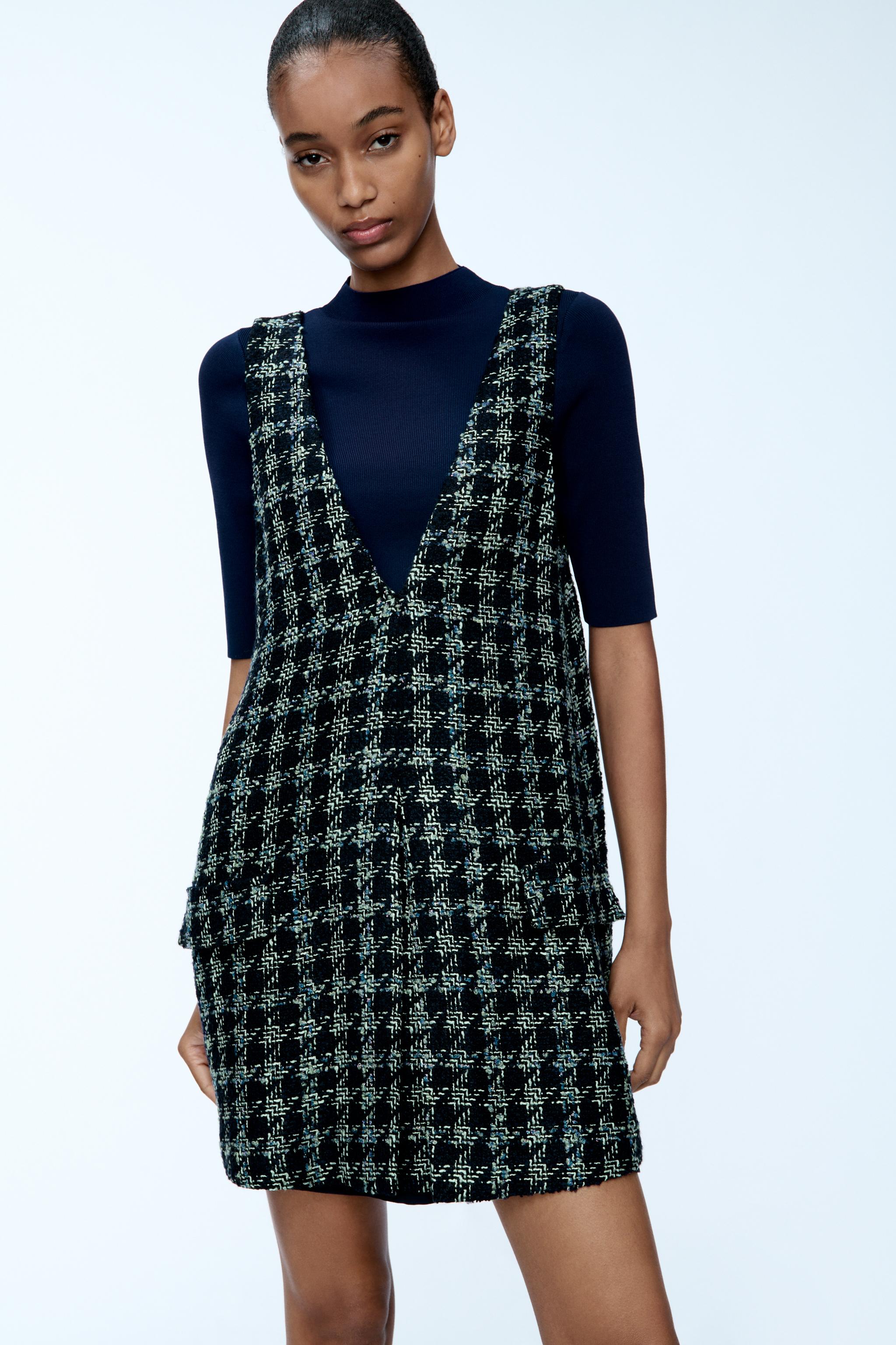 Women s Pinafore Dresses Explore our New Arrivals ZARA South Africa