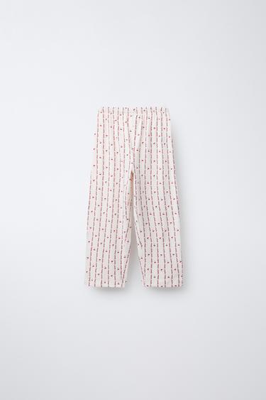 2-6 YEARS/ CHERRY TEXTURE PYJAMAS - Ecru by Zara - Image 4