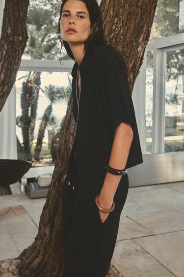 SHORT SLEEVE SHIRT - Black by Zara