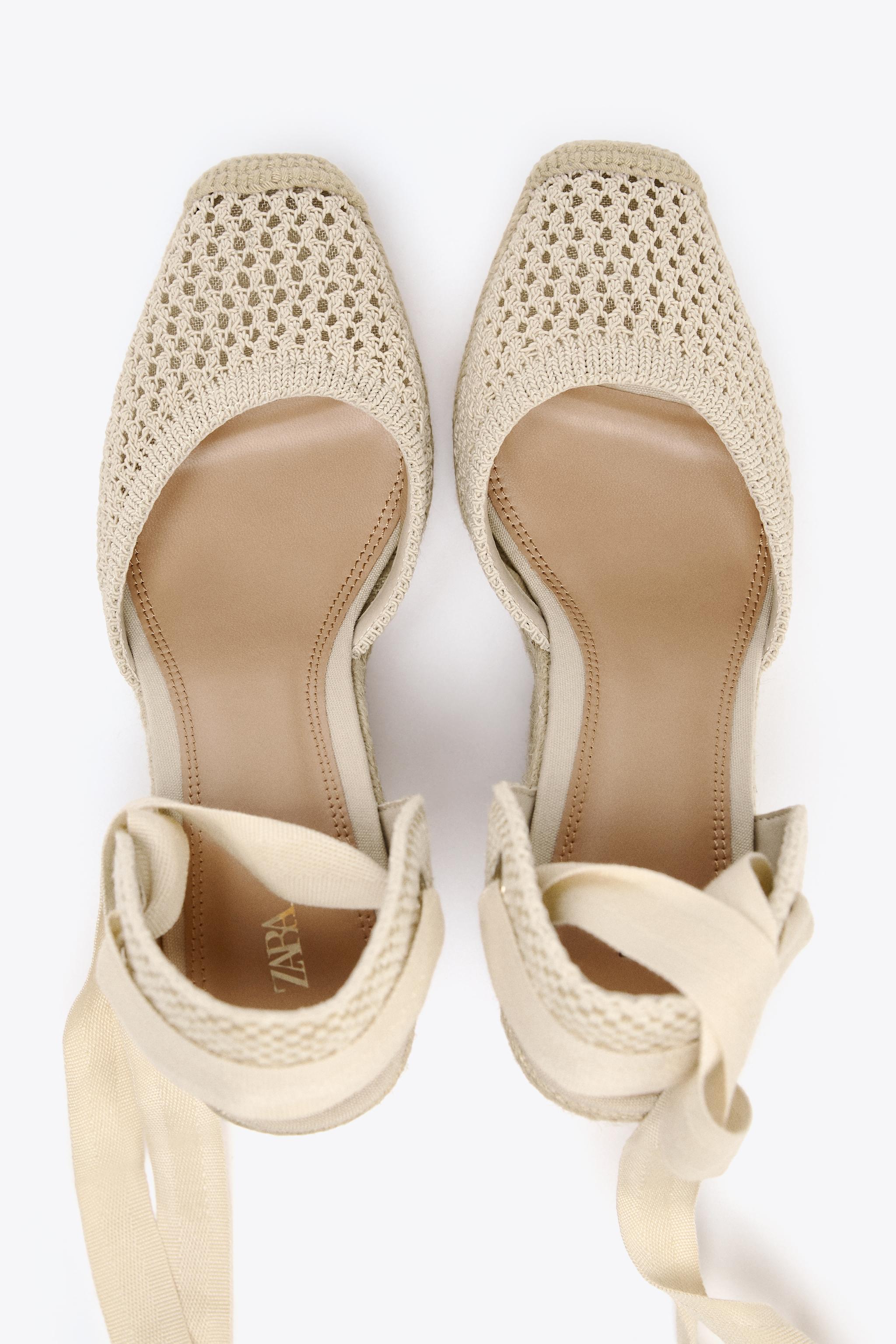 【ZARA】コントラスト タイド ウェッジシューズ 2817/510/002 ZARA】コントラスト タイド ウェッジシューズ 2817/510/002 靴