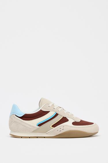 ZAPATILLAS RUNNING COMBINACIÓN COLORES - Rojo Burgundy de Zara