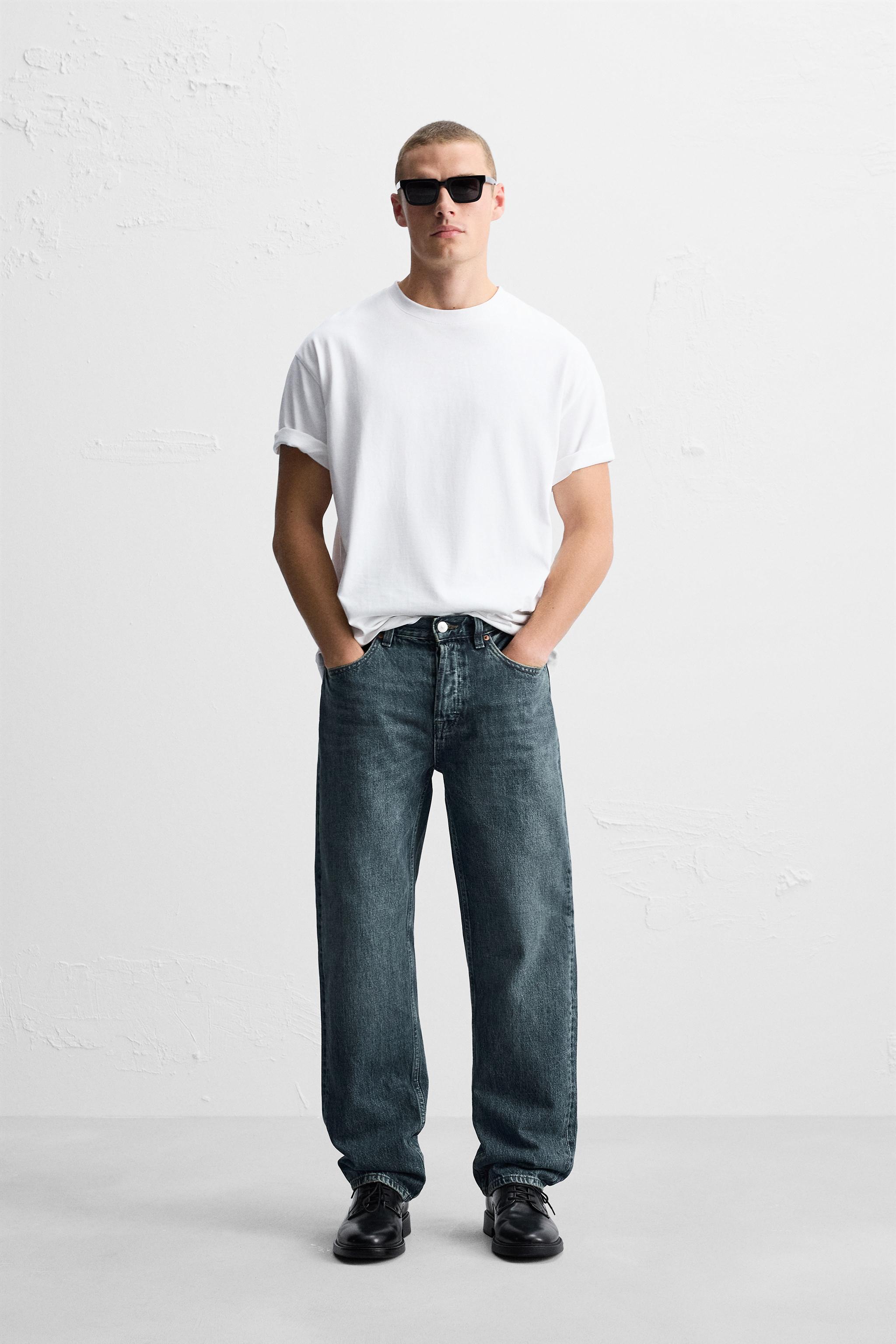 Jeans straight zara sale