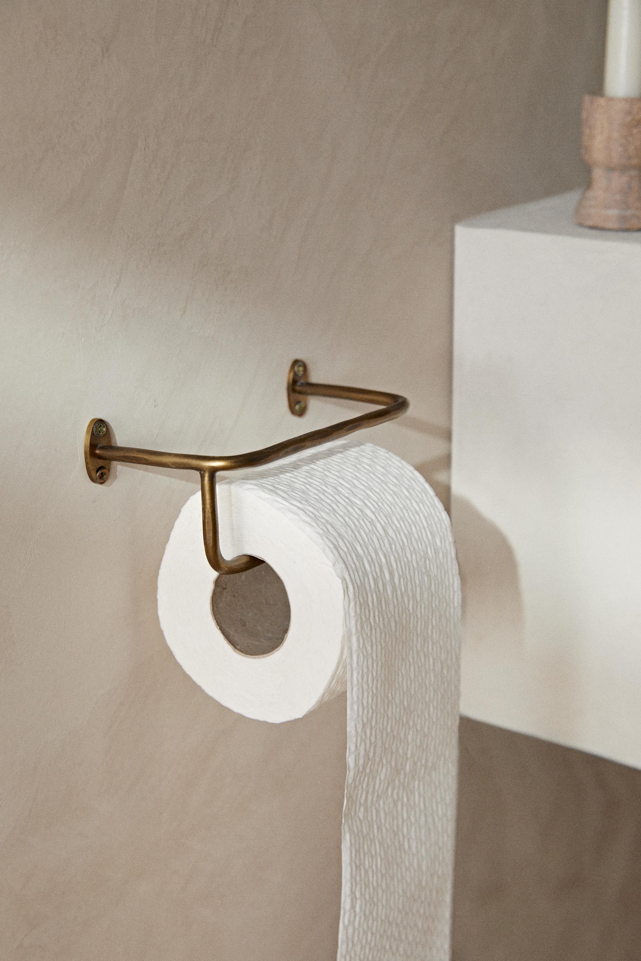 PORTE-ROULEAU DE BAIN DORÉ