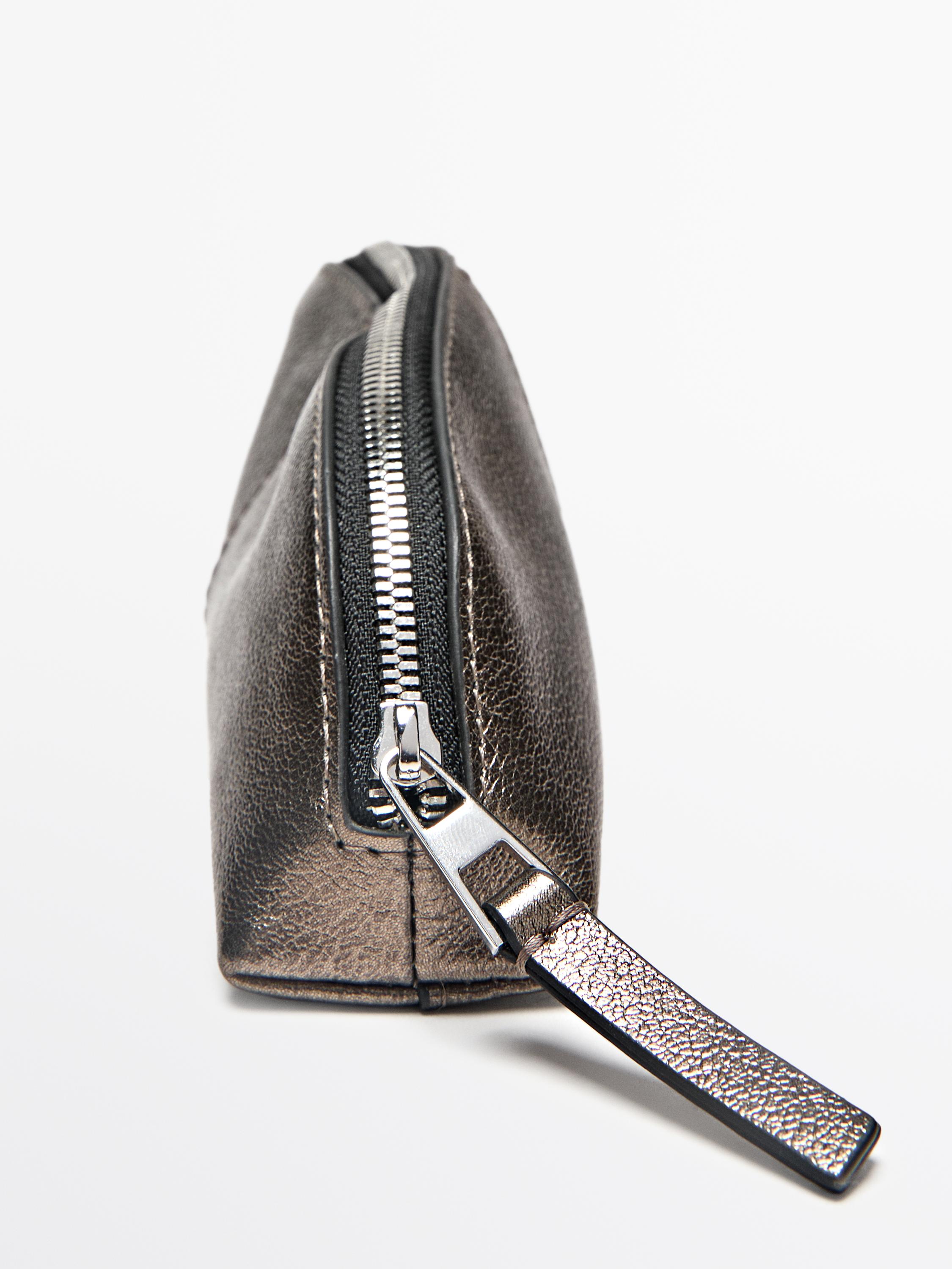 Trousse en cuir nappa