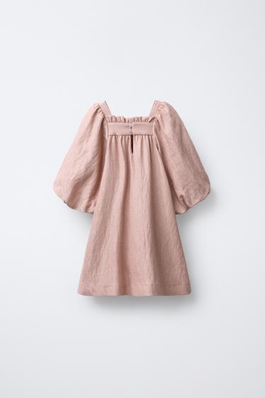 ROBE BRILLANTE À NŒUDS - Rose de Zara - Image 1