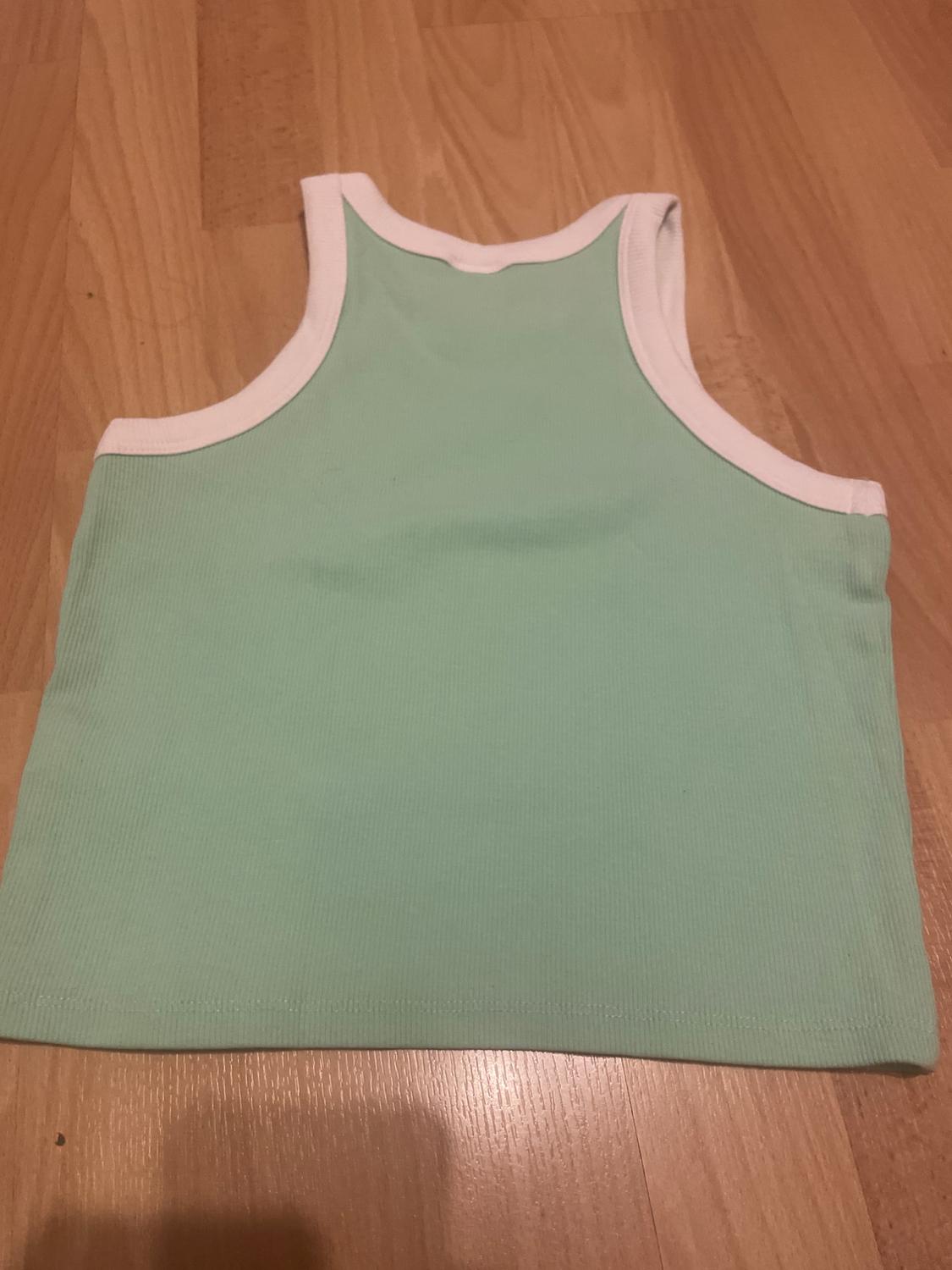 CONTRAST RIBBED RACERBACK TOP - Image 3