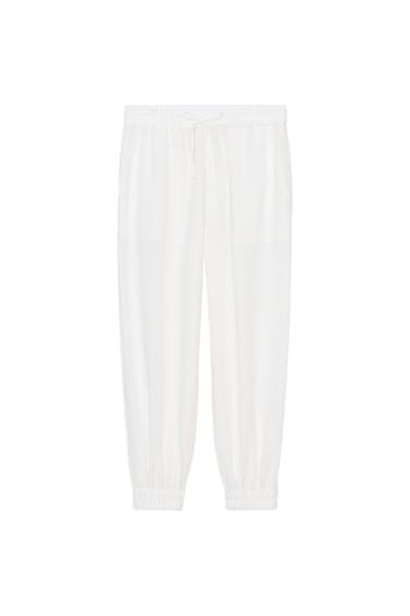 CALÇA COM PUNHO - Branco da Zara