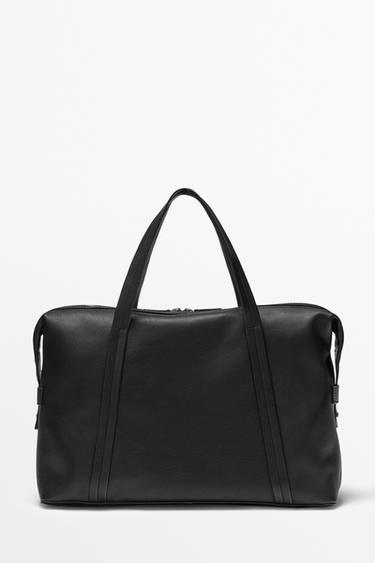 Sac cabine en cuir nappa - Noir de Zara - Image 0