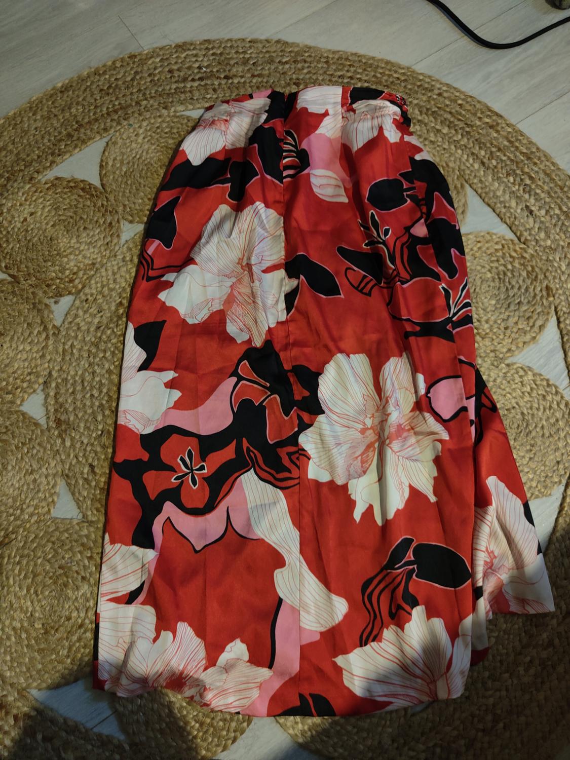 FLORAL PRINT MIDI SKIRT - Image 2