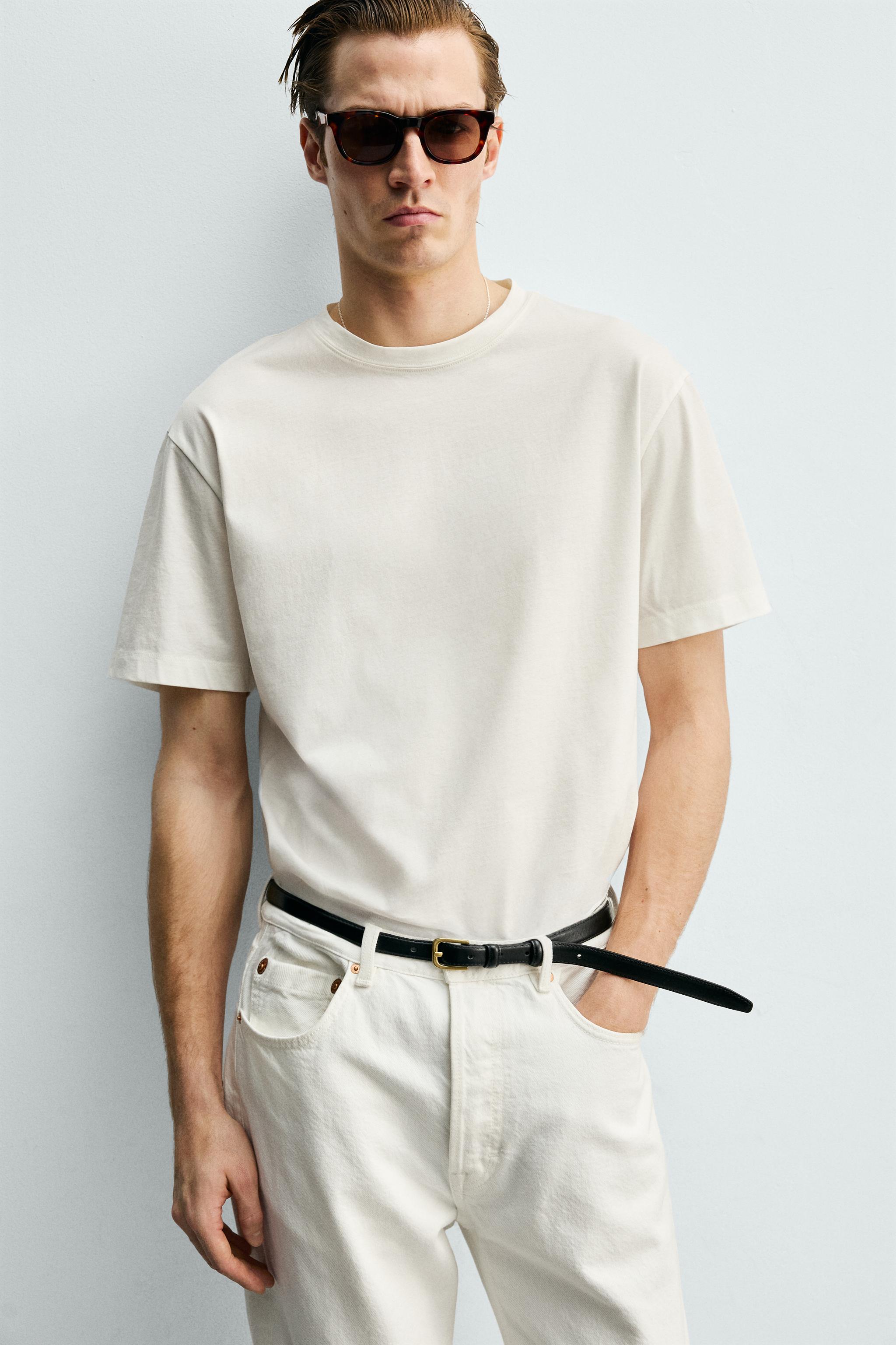 T-SHIRT COURT COUPE MERCERISÉE