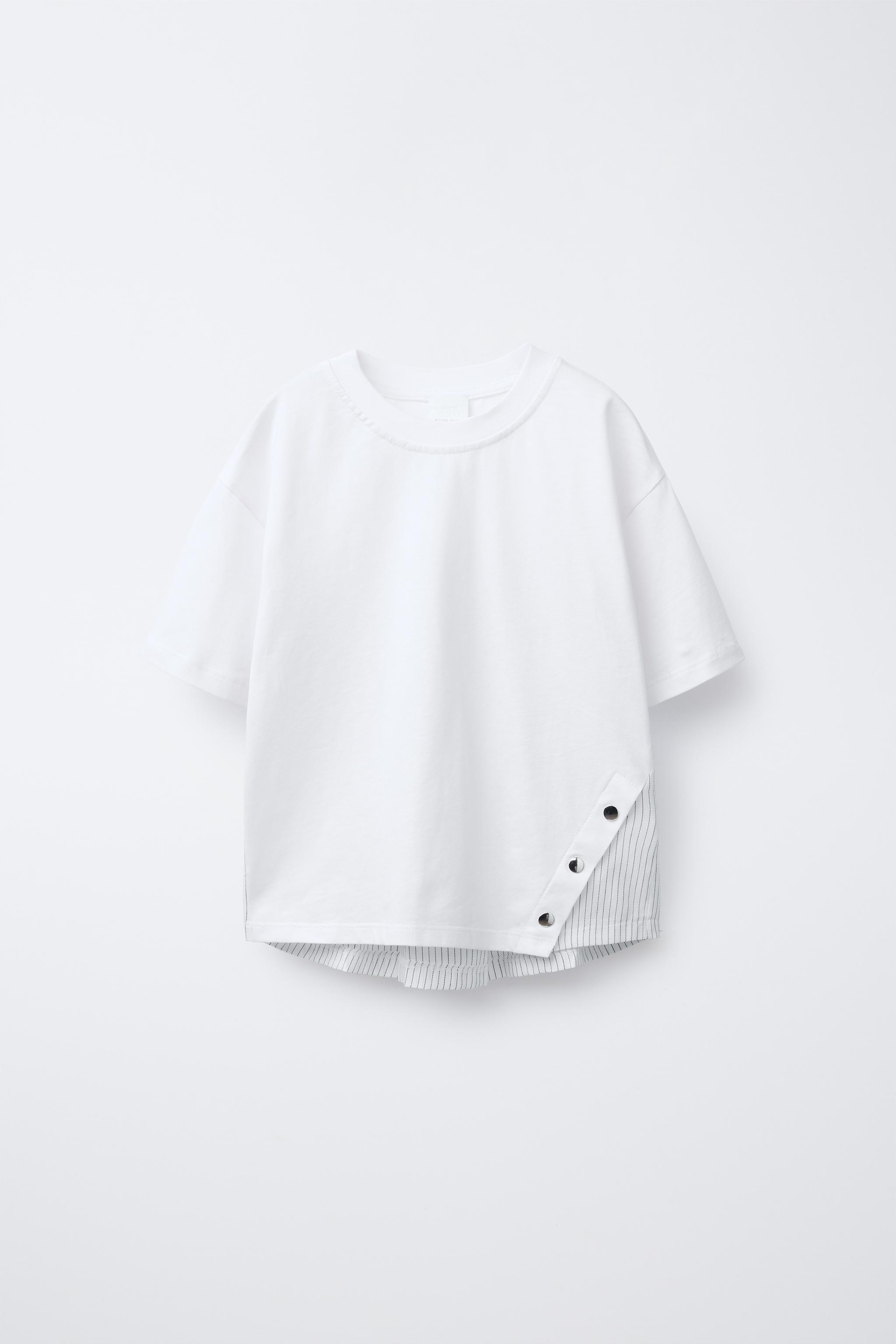 BUTTON COMBINATION T-SHIRT