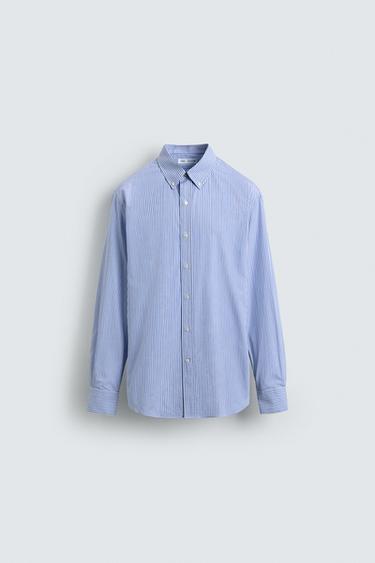 CAMISA REGULAR FIT RAYAS - rayas de Zara