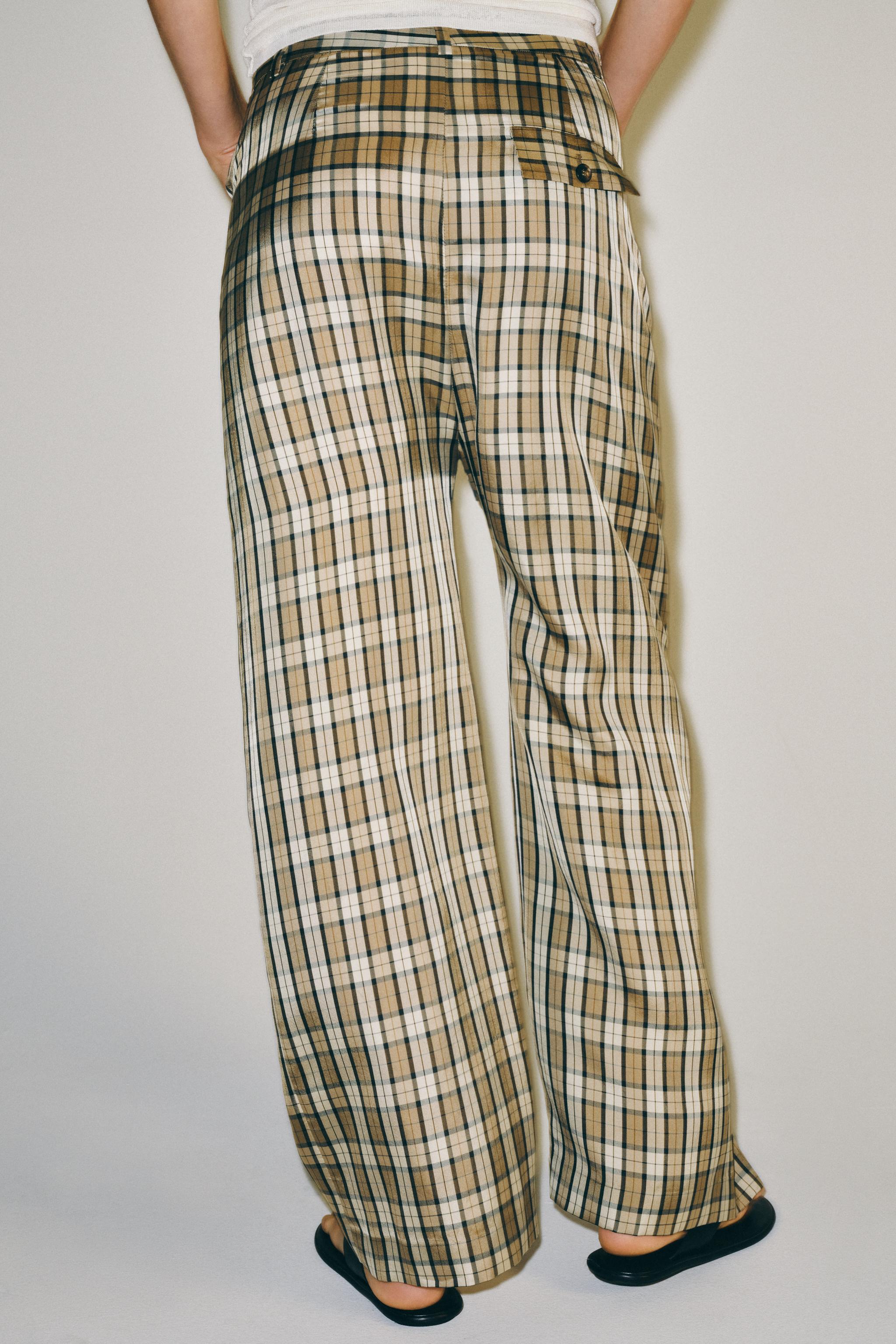 Женские брюки Zara ZW COLLECTION PLAID PANTS — фото 3