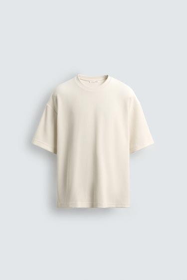 OTTOMAN RELAXED FIT T-SHIRT - Oyster-white by Zara