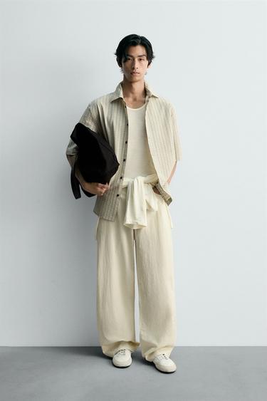 SEERSUCKER PRINT SHIRT - 026 by Zara