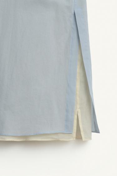 DBL LYR SHRT - Light blue by Zara - Image 10