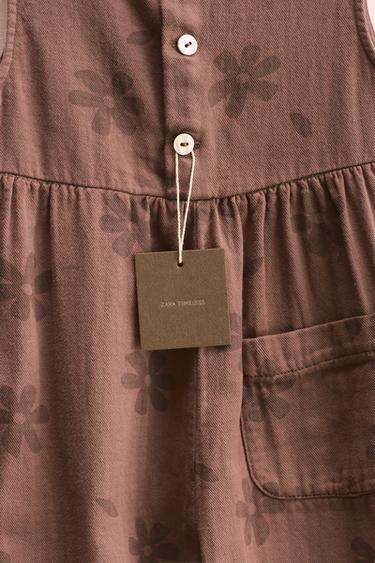 ZARA TIMELESS - FLORAL PRINT JUMPSUIT - Brown by Zara - Image 3