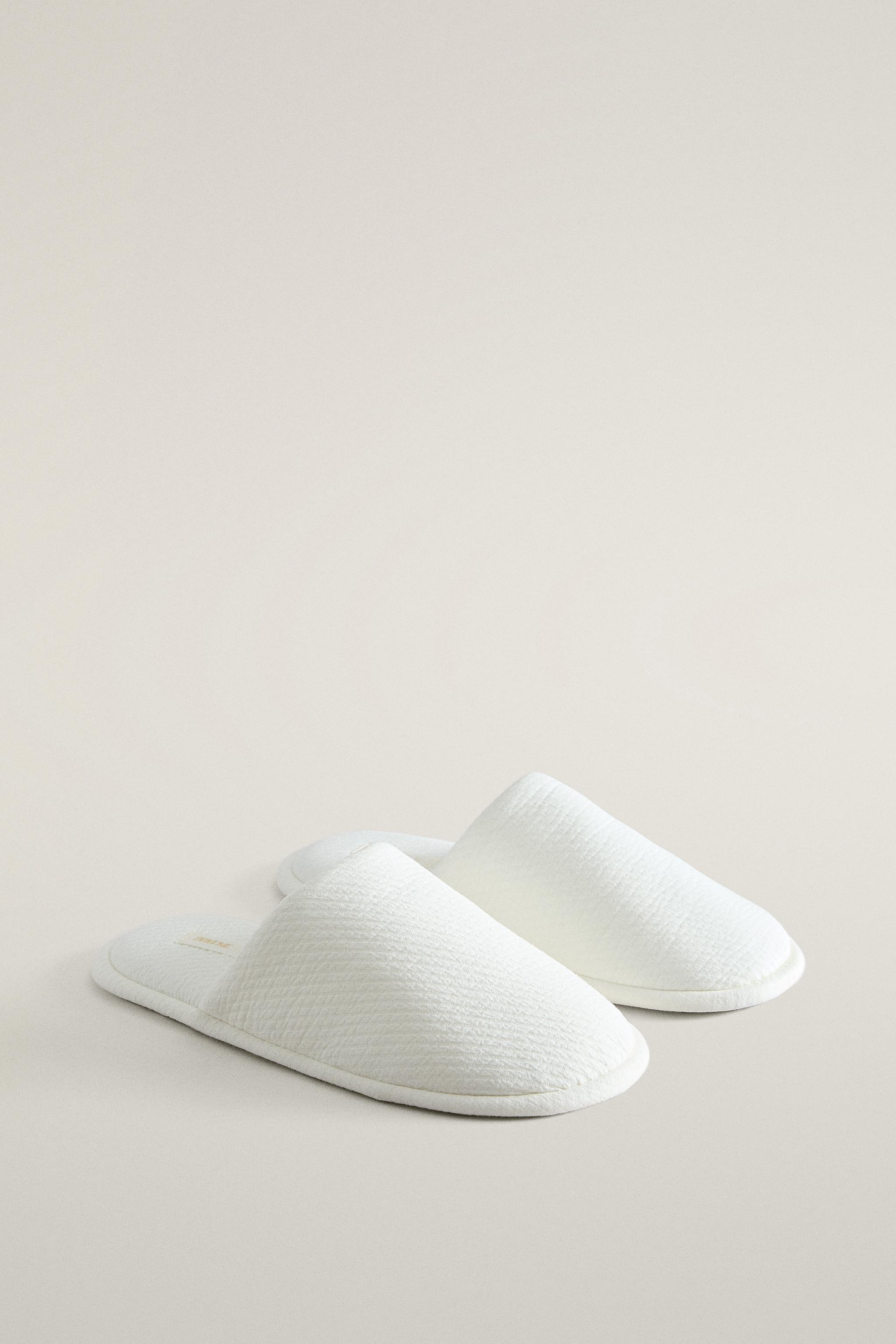 COTTON MULE SLIPPERS