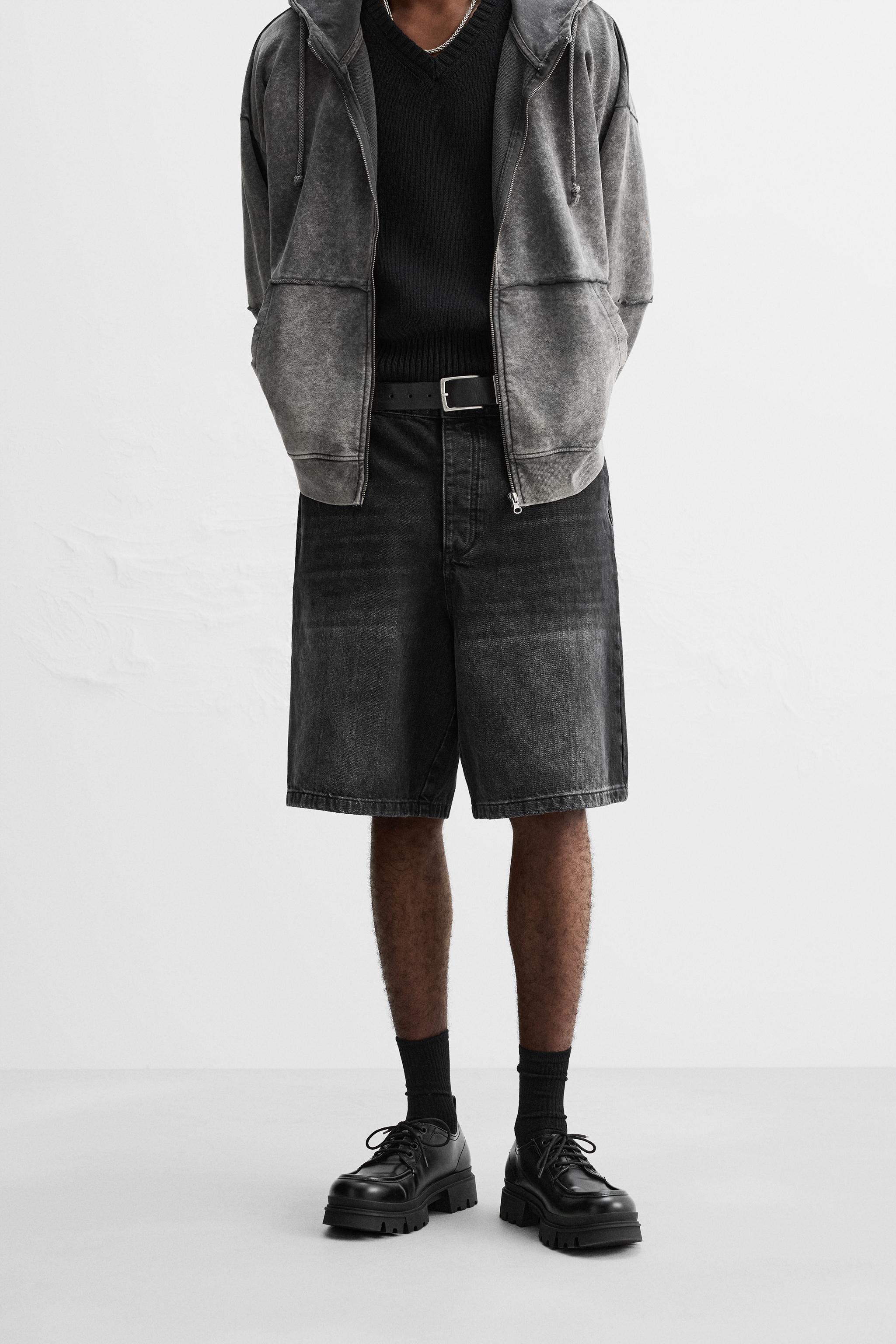 BAGGY-FIT BERMUDA JORTS - Black | ZARA Australia BAGGY-FIT BERMUDA JORTS - Black | ZARA Australia