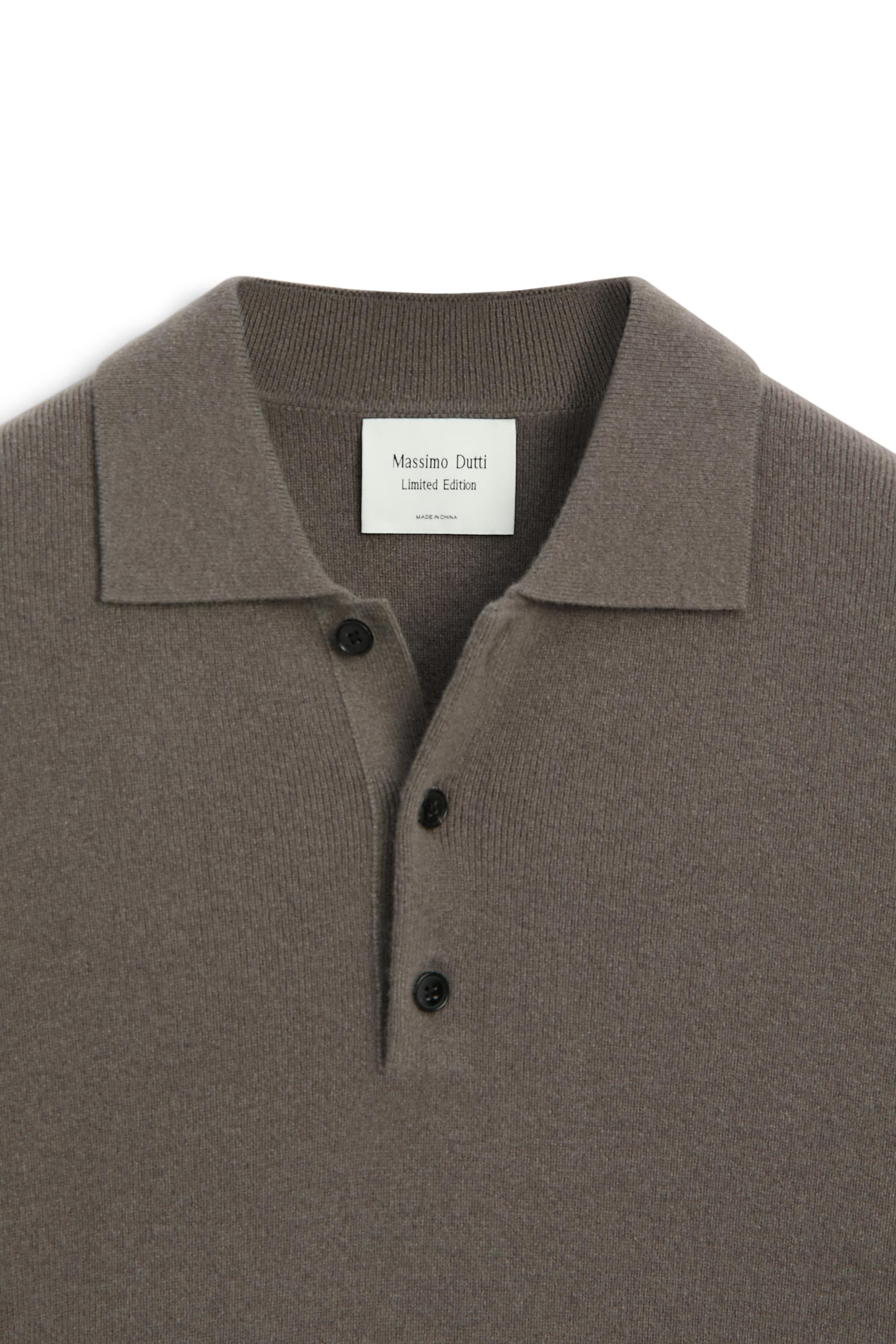 100% wool knit polo sweater - LIMITED EDITION