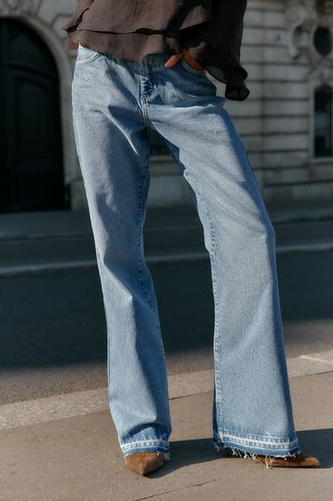 JEANS Z1975 BOOTCUT TIRO MEDIO - Azul medio de Zara
