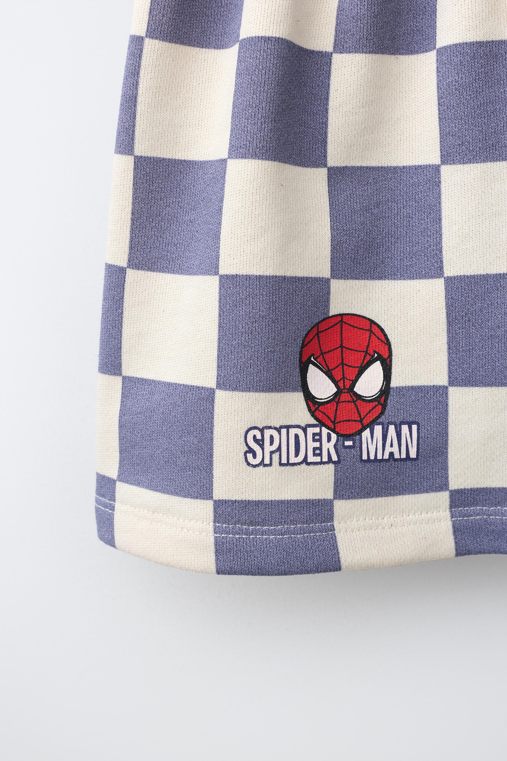 Детские шорты Zara SPIDER-MAN © MARVEL PLAID SHORTS — фото 4