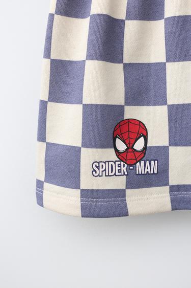 SPIDER-MAN © MARVEL ШАҚПАҚ ӨРНЕКТІ БЕРМУД ШОРТ - Сұр / Ақшыл сары Zara компаниясынан
