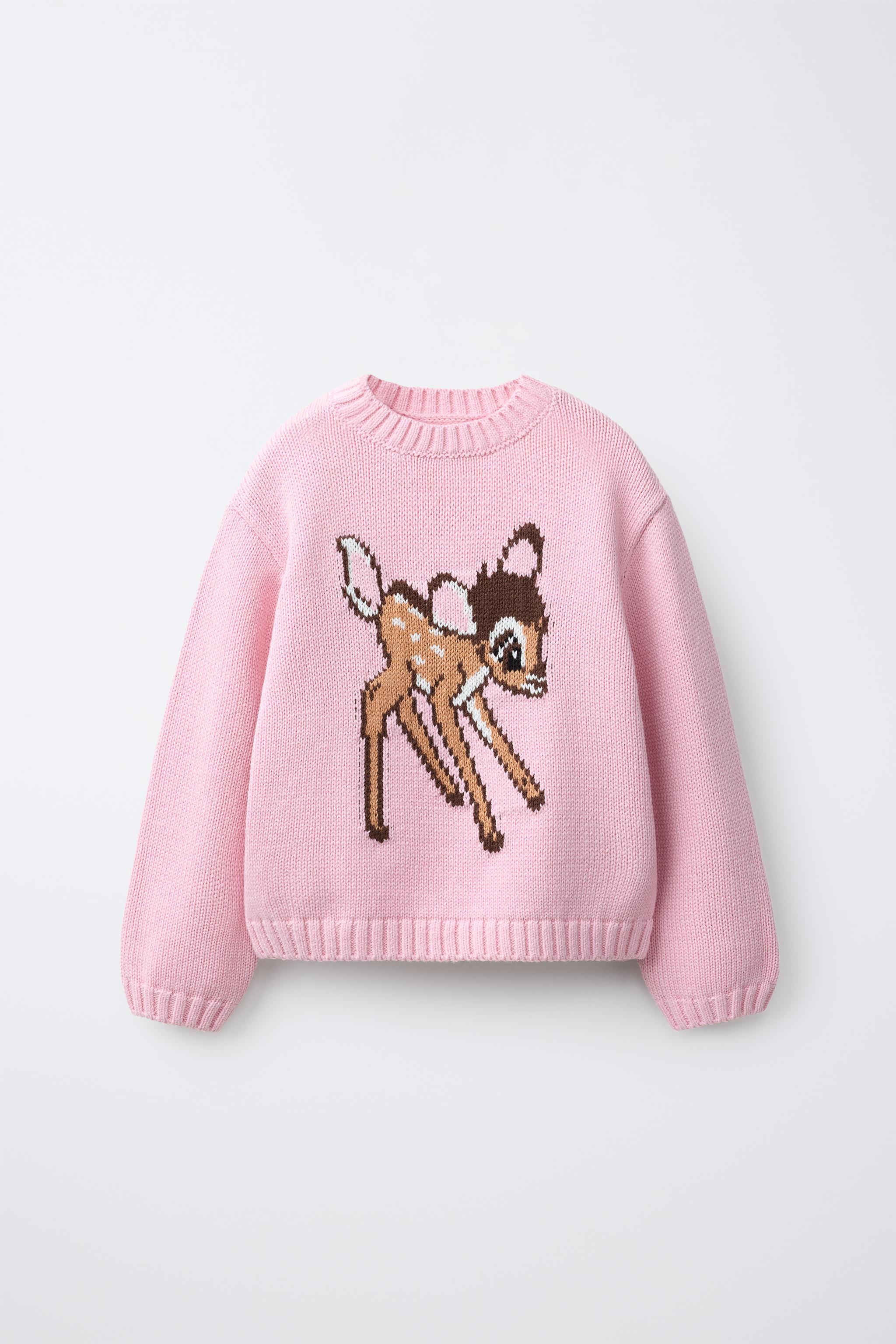 バンビ © ディズニー ニットセーター - ピンク | ZARA Japan / 日本