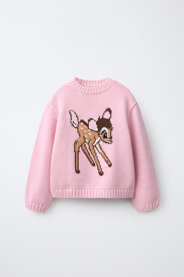 BAMBI © DISNEY KNIT SWEATER — Pink 1