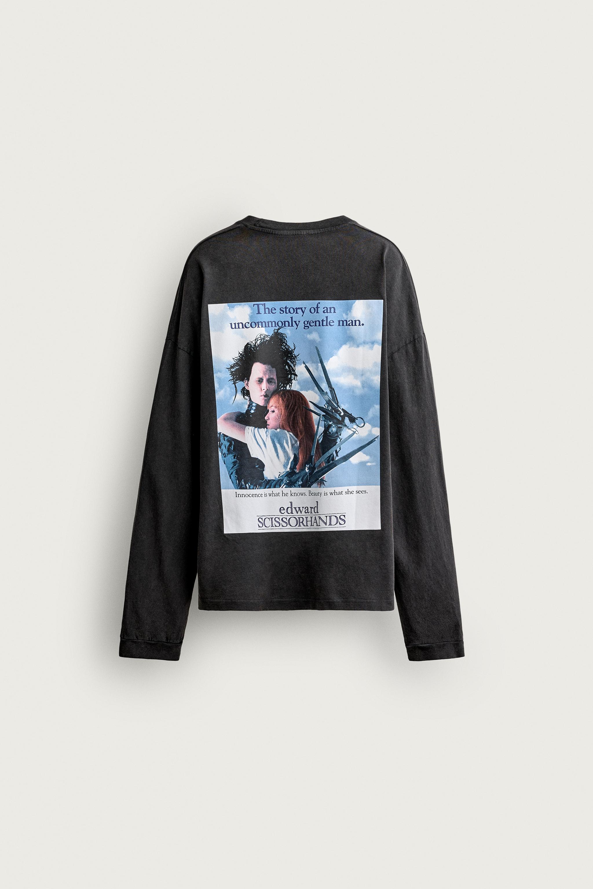 EDWARD SCISSORHANDS WASHED EFFECT T-SHIRT