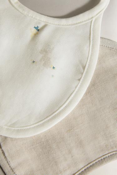 BAVOIR BÉBÉ BRODERIES (LOT DE 2) - Écru de Zara - Image 2