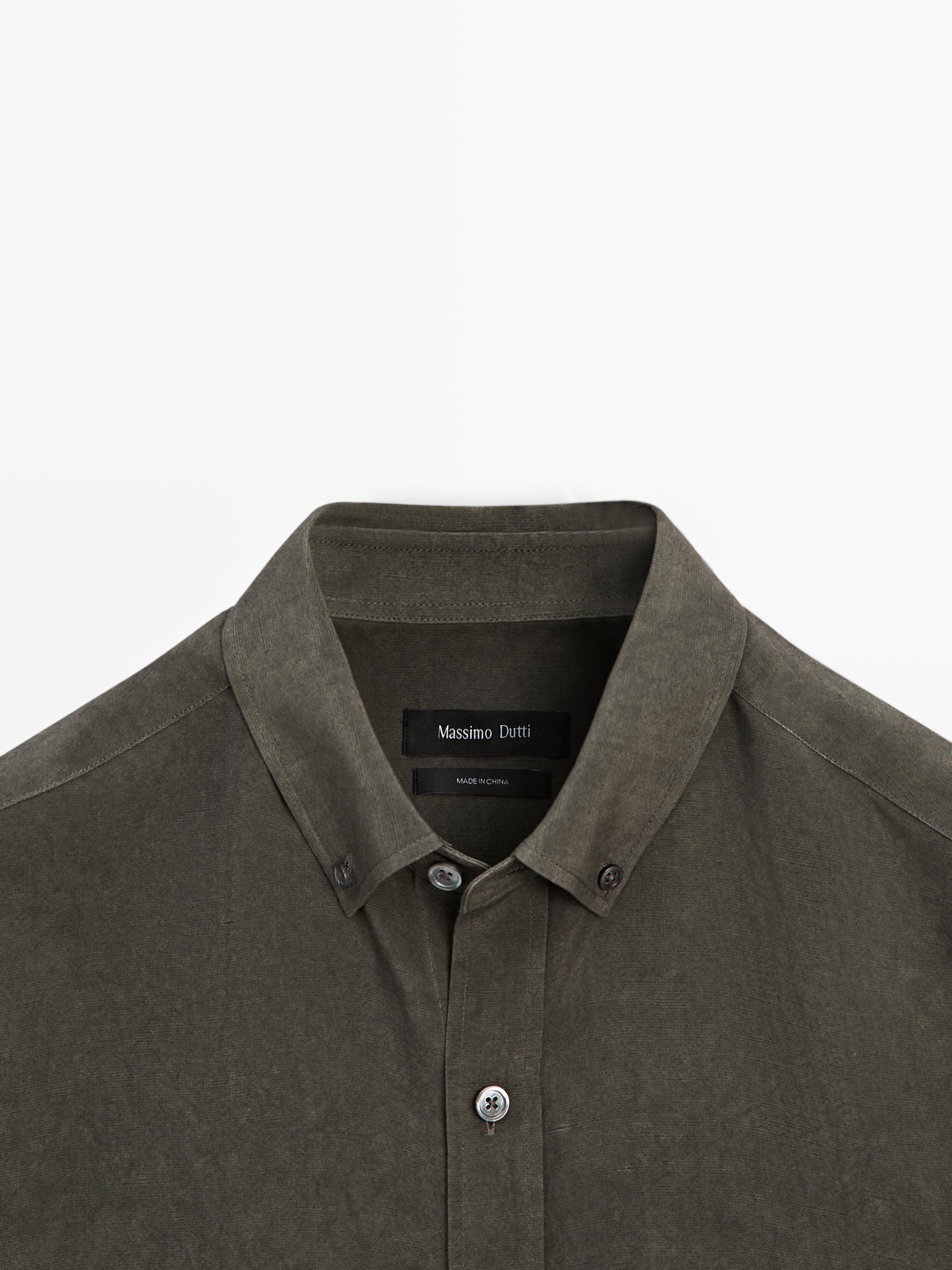 Flowing regular fit shirt with pocket