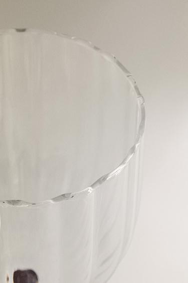 BOROSILICATE GLASS WITH COLOURED STEM - Mustard by Zara - Image 2