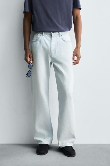 STRAIGHT-LEG JEANS - Sky blue by Zara
