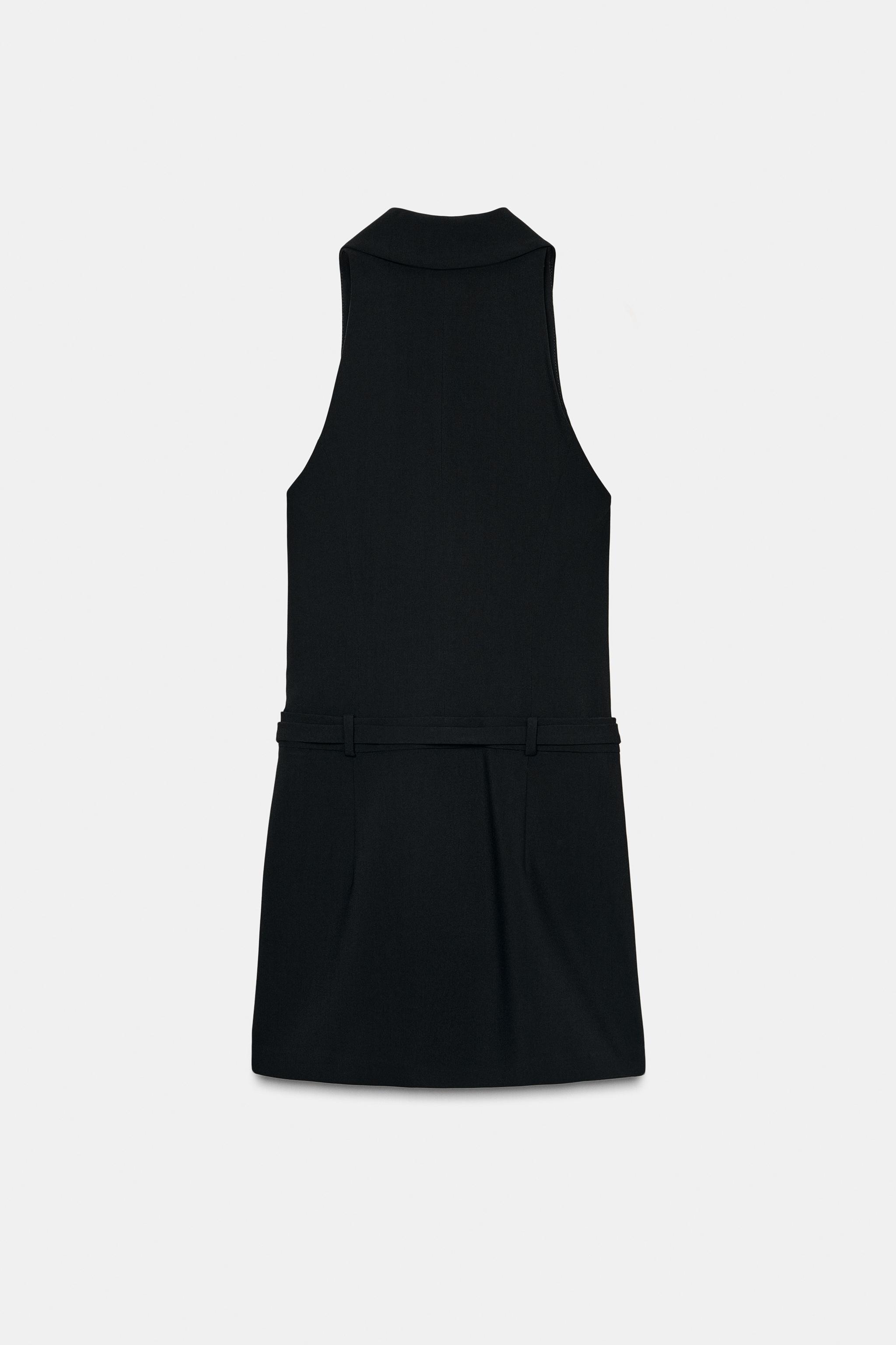 ROBE COURTE EFFET VESTE