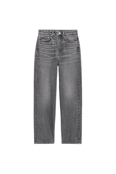 JEANS TRF MOM FIT TIRO ALTO - Gris antracita de Zara
