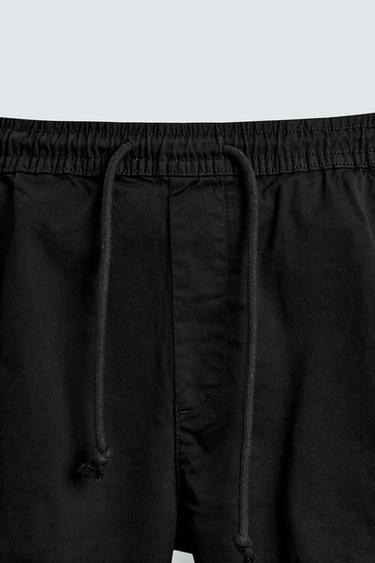 PANTALON CARGO SLIM FIT - Noir de Zara - Image 6