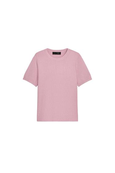 SHORT SLEEVE SOFT-TOUCH KNIT JUMPER