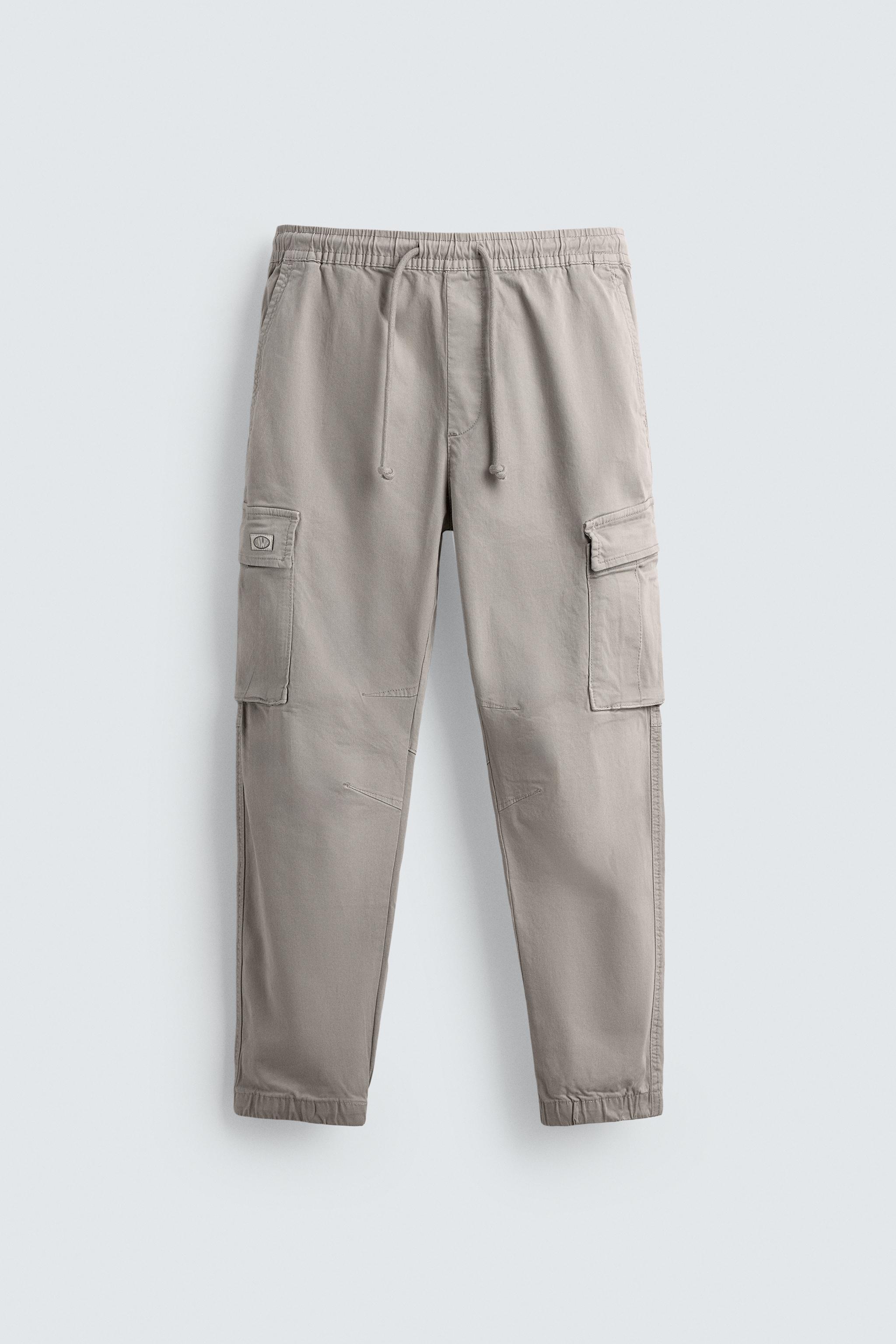 SLIM FIT CARGO PANTS - Khaki | ZARA United States