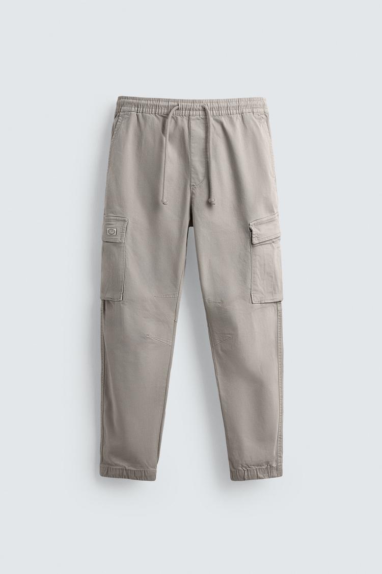 ZARA SLIM FIT CARGO TROUSERS