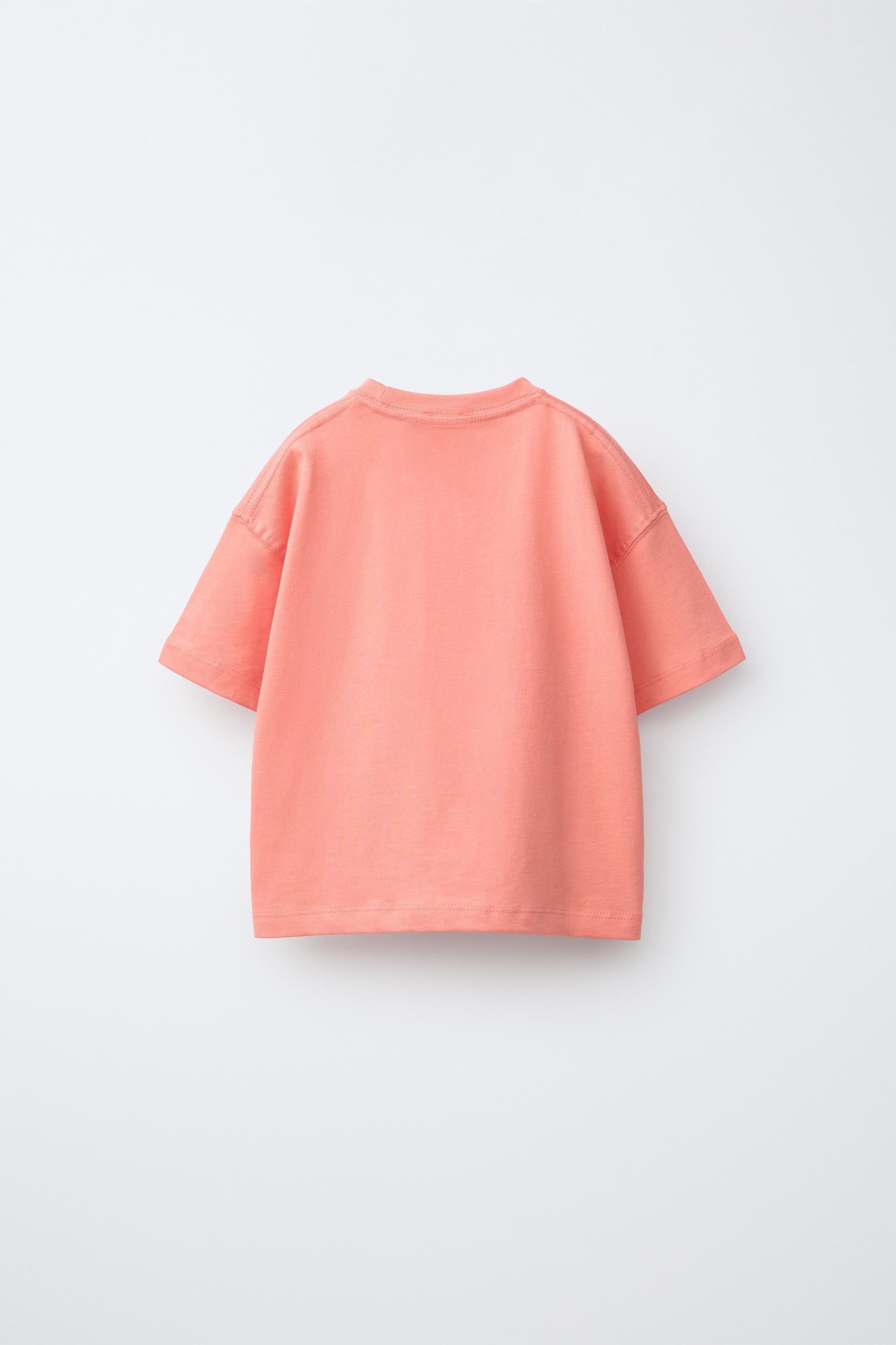 LEMON EMBROIDERED T-SHIRT — Red / Coral