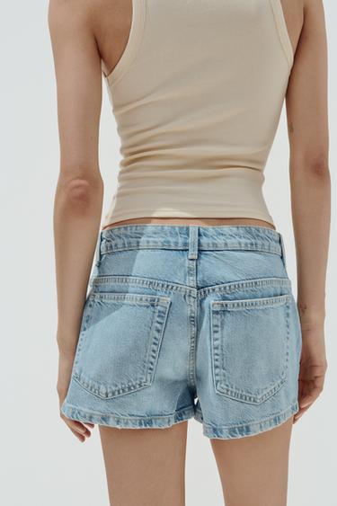SHORT CHINO EN JEAN TRF - Bleu de Zara - Image 4