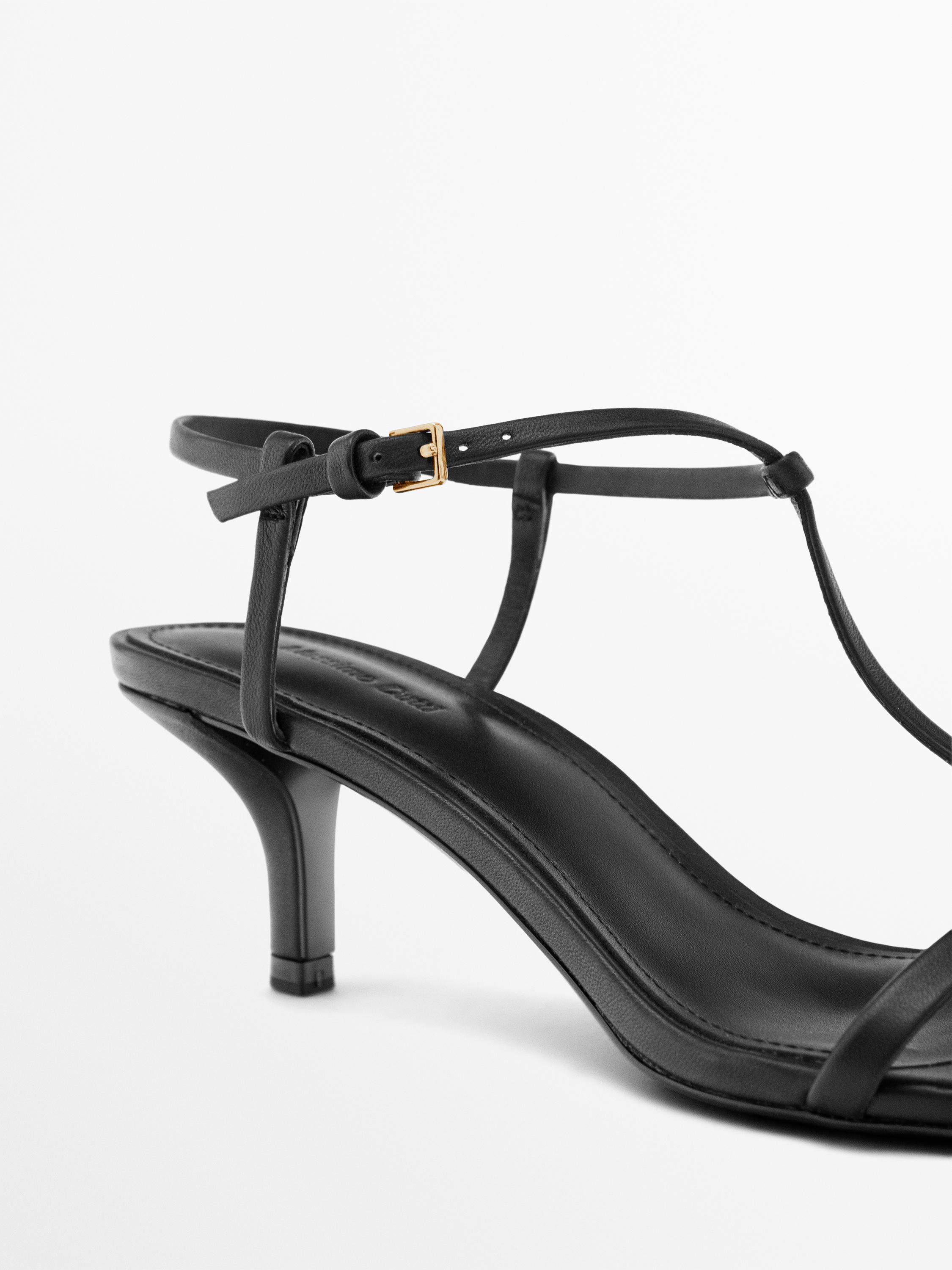 Strappy mid-heel sandals