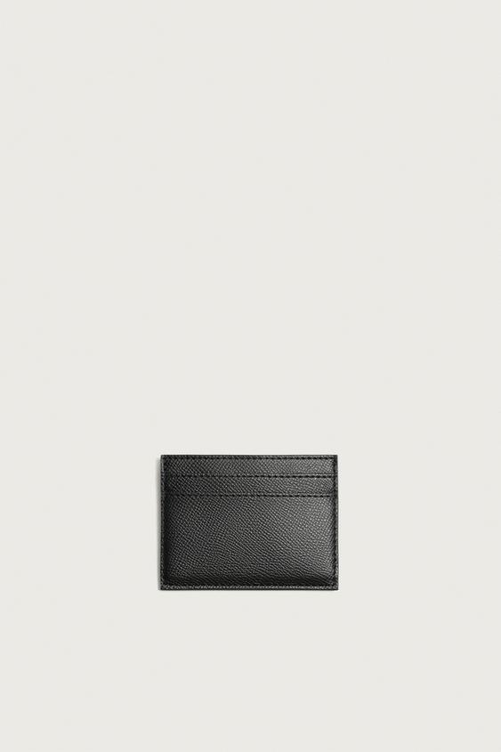 TARJETERO TEXTURA - Negro de Zara - Imagen 0