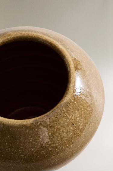 ENAMELLED TERRACOTTA VASE - Vanilla by Zara - Image 2