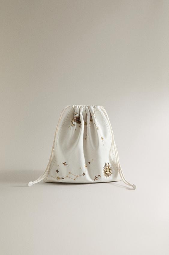 BORDUURSEL GROTE TAS | MARISA BERENSON - Beige van Zara - Afbeelding 0