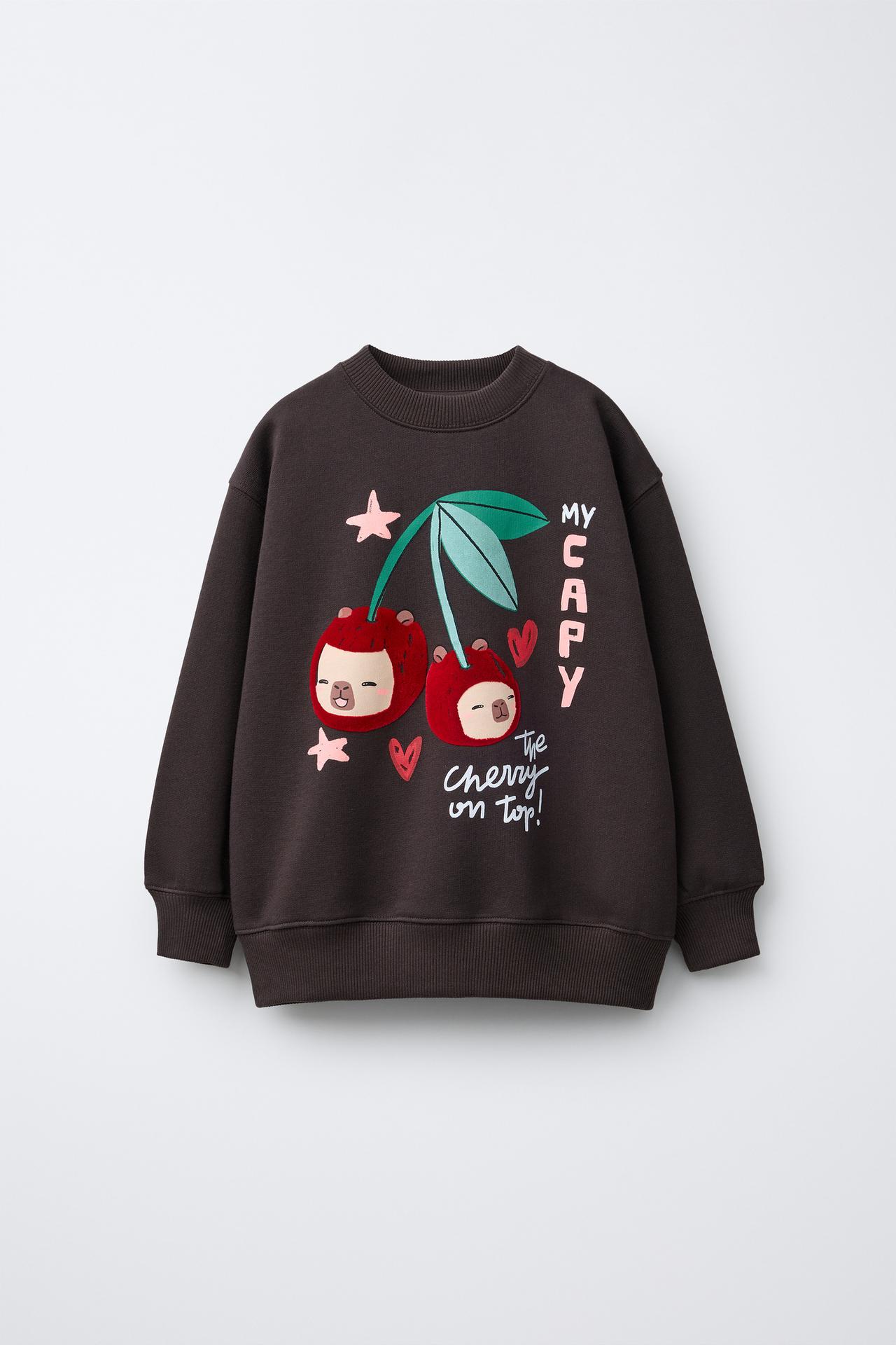 Свитшот FLOCK CHERRY CAPYBARA CAPYFUN ©